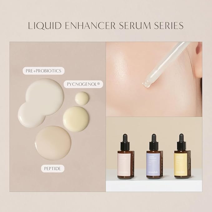 Liquid Enhancer Peptide 1.01 fl.oz. (30ml) - Collagen, Hyaluronic Acid, Facial Serum for Rejuvenating, Firming Skin, for Early Aging, Fine Line Improvement
