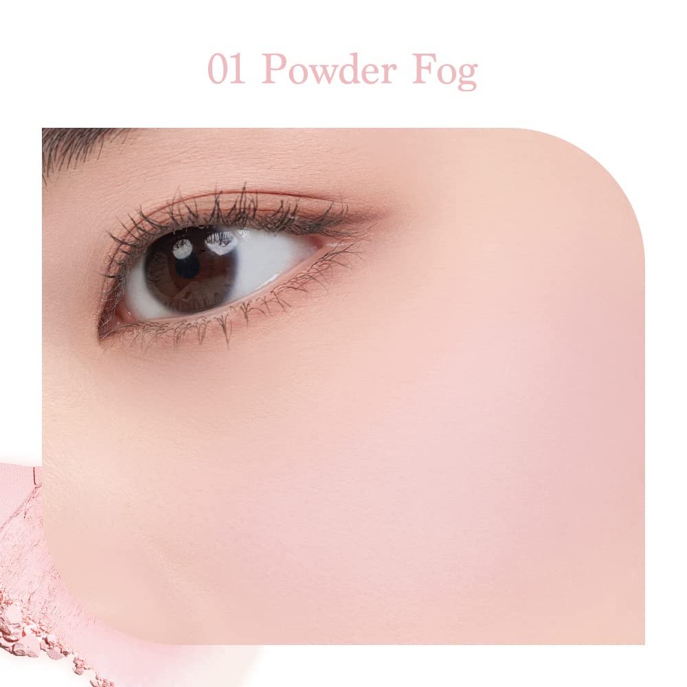 Dasique Blending Mood Cheek #02 Cool Blending l Cruelty-Free l 4 Blendable Shades in Lightweight, Long-lasting, Smooth Powder