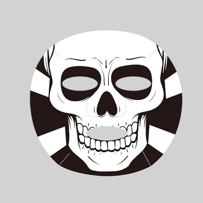 MOND'SUB Skull face mask,Hydrating and Soothing Facial Mask,Enriched with Peptides,Firm aging skin 8 packs-Spa Beauty Masks