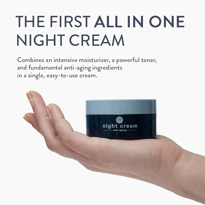 All-in-one Night Cream | Combines a moisturizer, Toner, and Anti-Aging Cream | Made in The U.S.A.