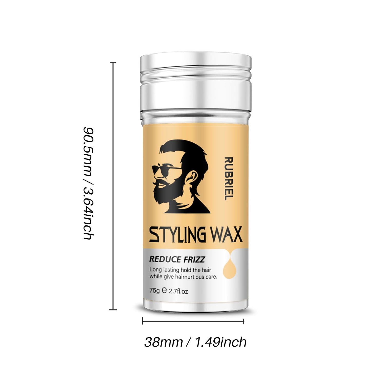 Hair Wax Stick for Men Women, Strong Hold, Long-lasting Professional Grade for a Soft,Hair Styling Wax Hair Smoothing Stick Great Gift for Men（1 pack）
