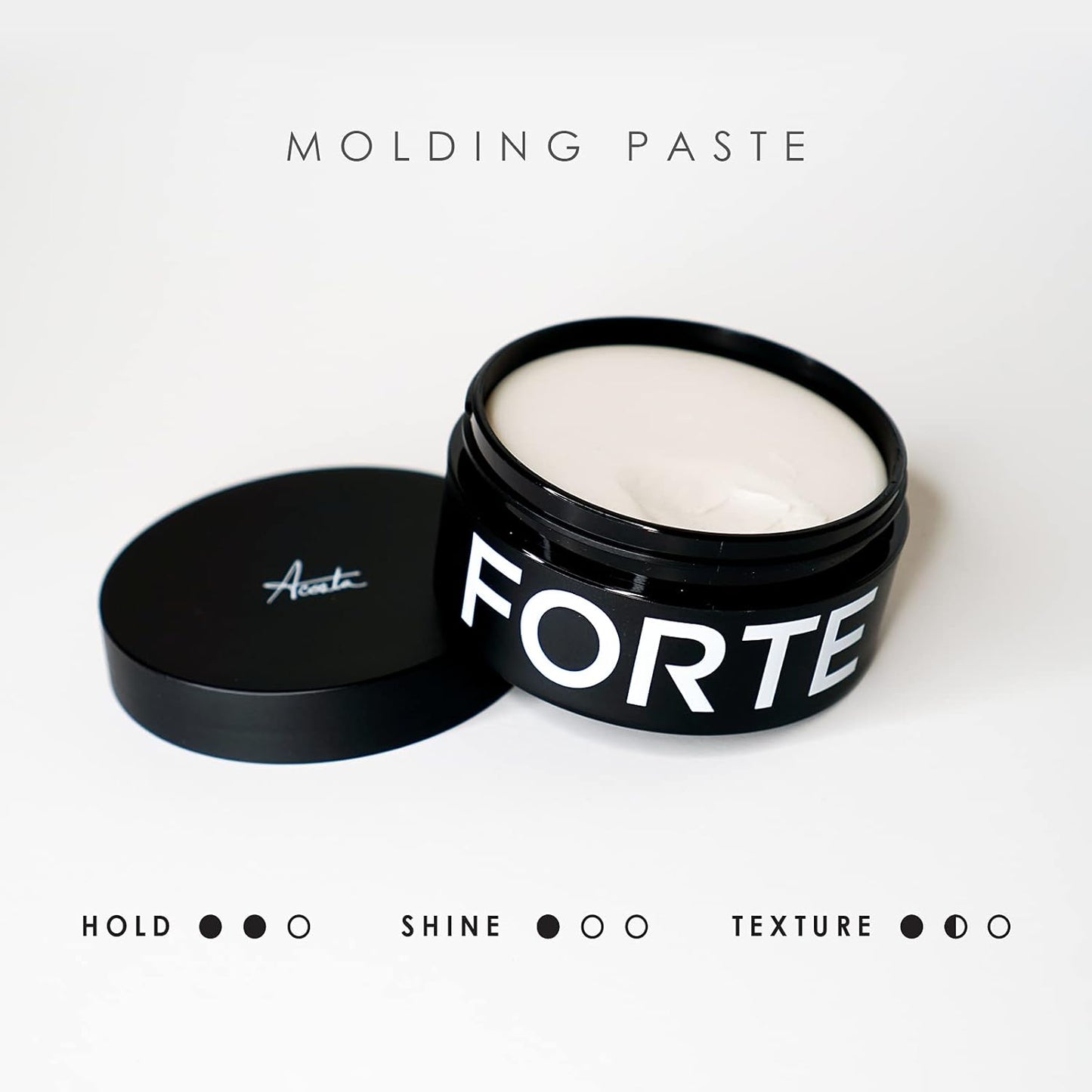 Molding Paste by Forte Series Low Shine Hair Paste for Men Lightweight Hair Texturizer Adds Volume and Definition Medium Flexible (75 ml)