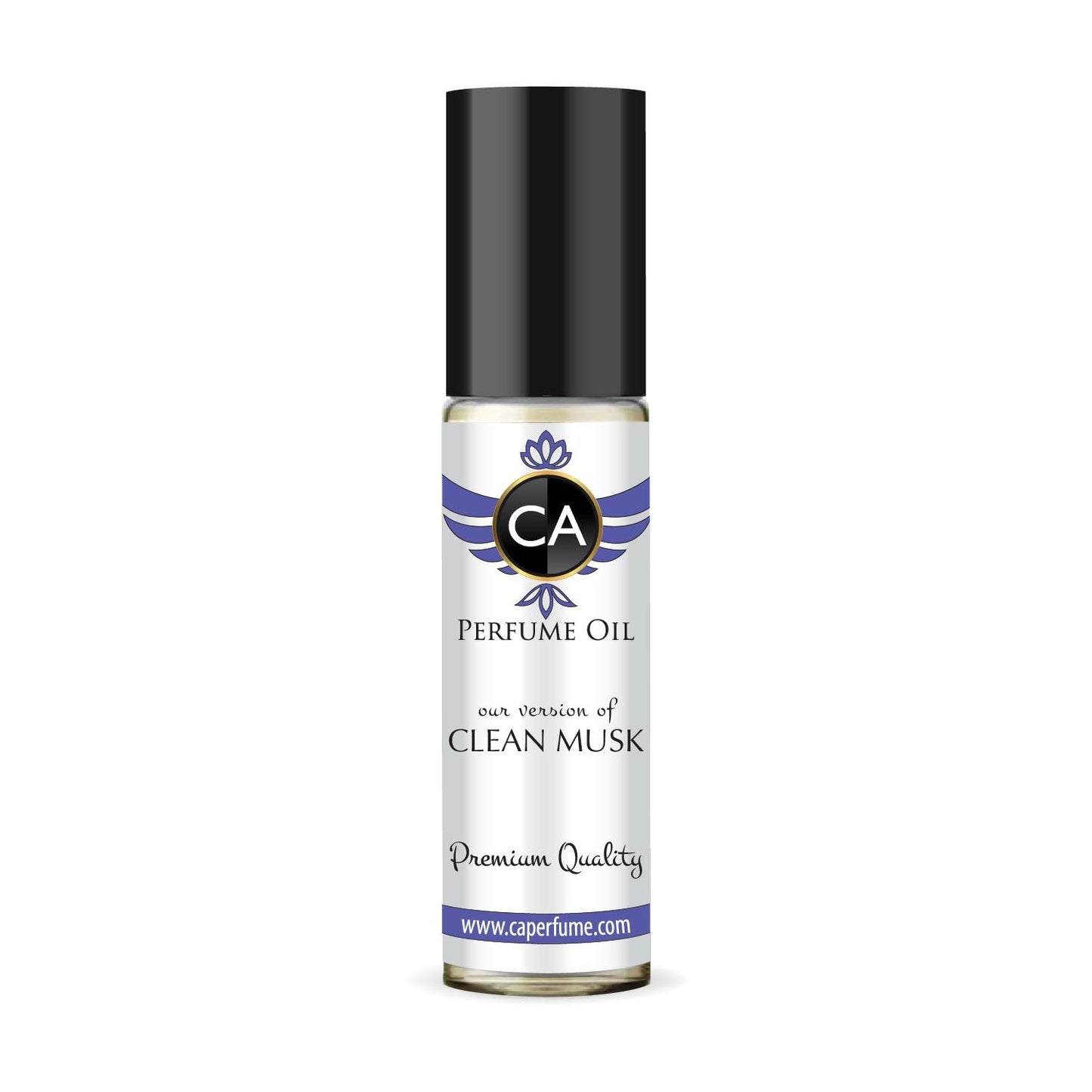 CA Perfume Impression of Clean Musk Unisex Eau De Parfum Musk Scent Long Lasting Unisex Fragrance Travel Size TSA Ready for Day and Night Wear 0.33 Fl Oz 10ml