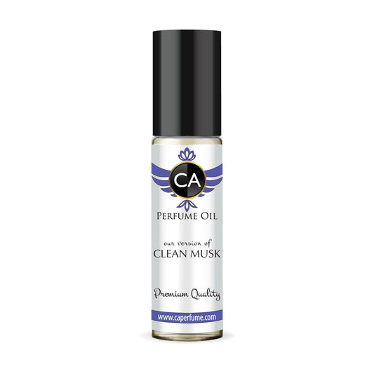 CA Perfume Impression of Clean Musk Unisex Eau De Parfum Musk Scent Long Lasting Unisex Fragrance Travel Size TSA Ready for Day and Night Wear 0.33 Fl Oz 10ml