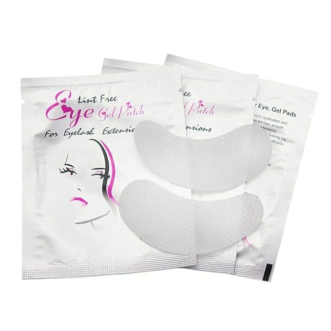 50 Pairs Eyelash Extension Under Eye Gel Pads Lint Free Eye Gel Pads for Eyelash Extension Supplies Beauty Makeup Eye Mask Kit Eye Mask Beauty Tool Accessories