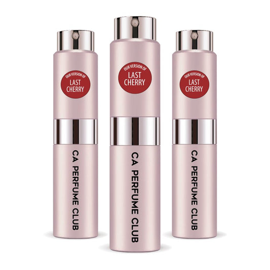 CA Perfume Impression of Last Cherry for Women and Men Amber Floral Scent Long Lasting Unisex Fragrance Eau De Parfum Travel Size Refillable Atomizer Spray 0.27 Fl Oz 8ml