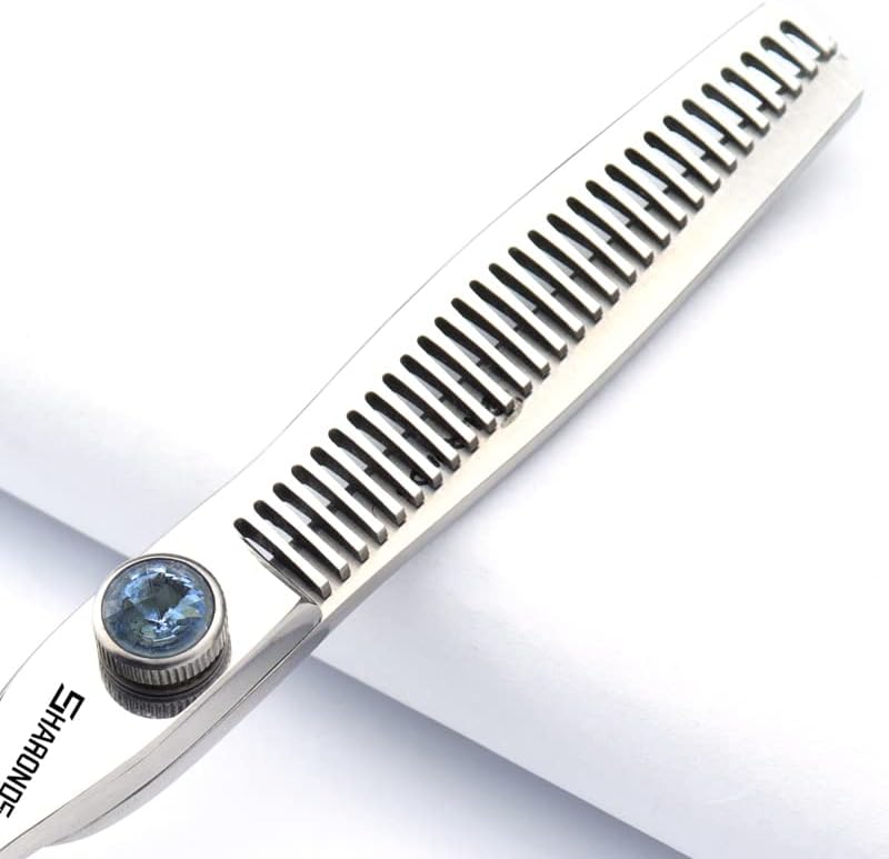 Professional Japanese Hair Scissors - 440C Stainless Steel/Rose Razor Edge (6-Inch, 3-Piece Set) with Gift Scissor Bag