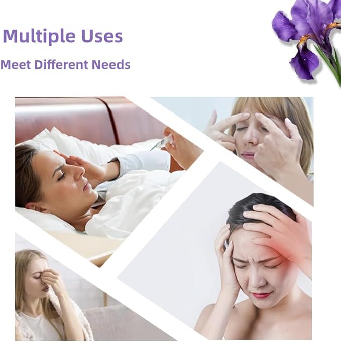 2 PCS Gel Eye Mask,Reusable,for Dark Circles,Dry Eyes,Headaches,Puffiness,Stress,migraines,Eye Bags.Allergies,Sinus discomfort,migraines (03-Pink & Blue)