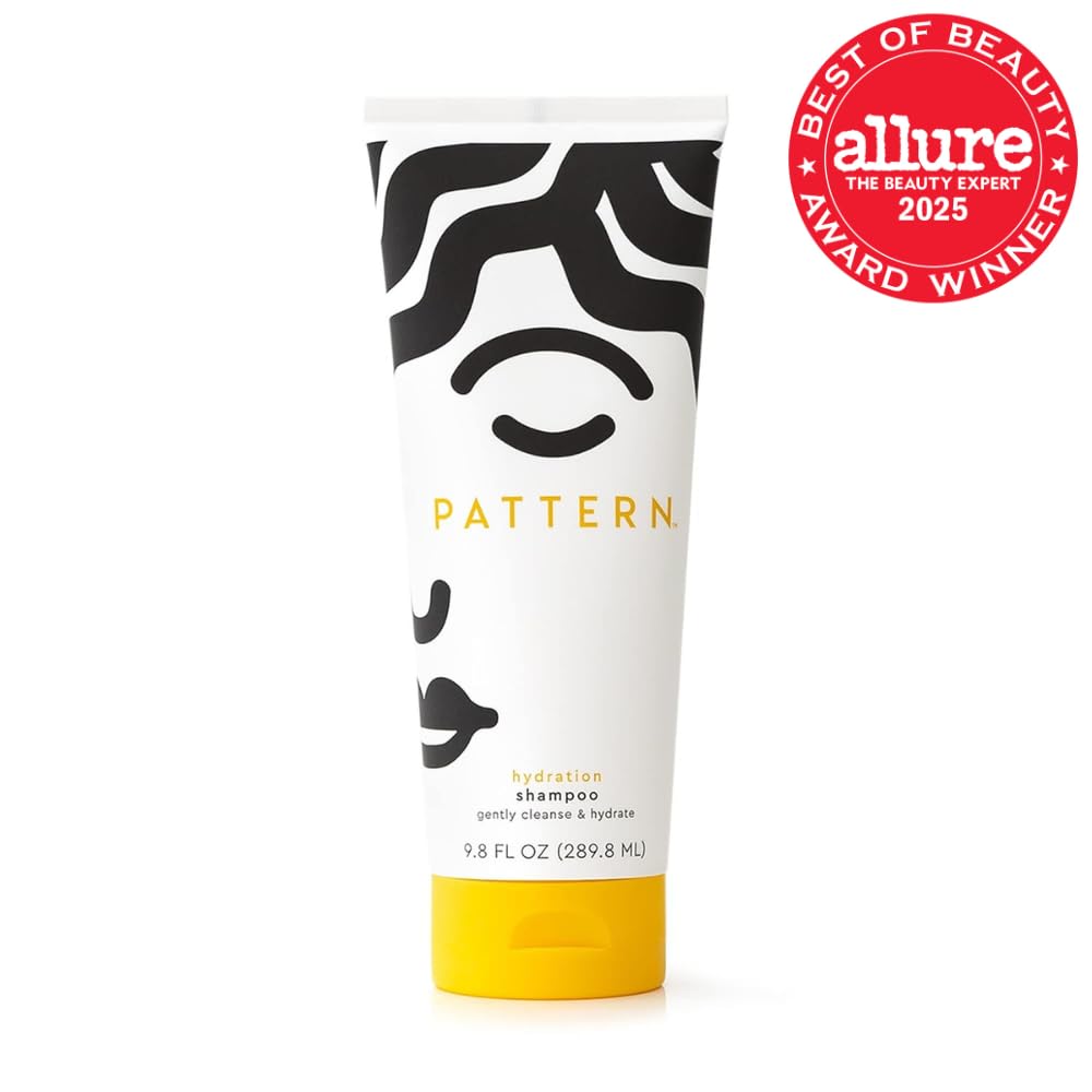PATTERN Beauty by Tracee Ellis Ross Hydration Shampoo w Honey, Aloe Vera, Biotin and Tea Tree Leaf Oil for Curly Hair 3a-4c, 9.8 fl oz