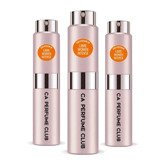 CA Perfume Impression of Libre Women Intense Amber Fougere Scent Long Lasting Perfumes for Women Eau De Parfum Travel Size Refillable Atomizer Spray 0.27 Fl Oz 8ml