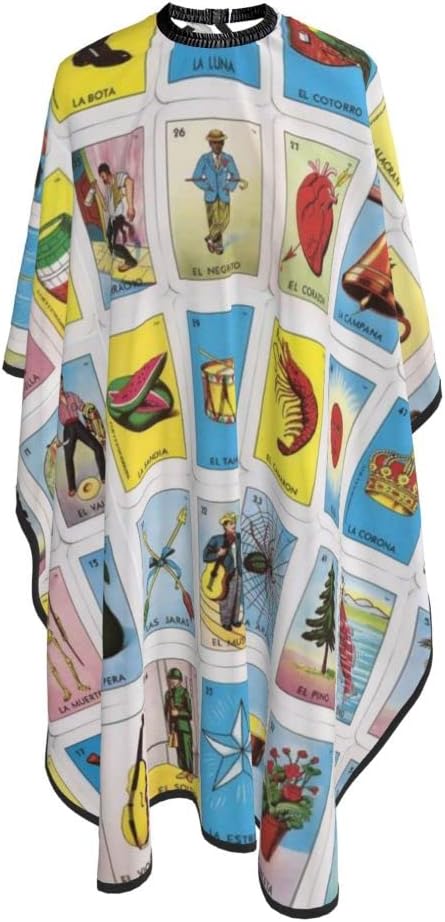 RIMENCH Salon Barber Cape Tarot Card Pattern Haircut Apron for Home Stylists, Cosmetology Supplies, Waterproof Professional Salon Cutting Barber Hairdressing Cape