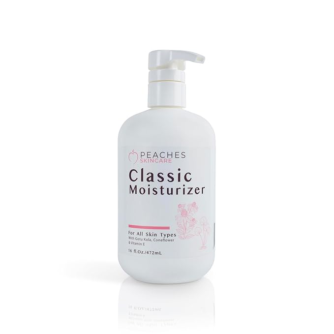 Hydrating Vegan Moisturizer with Vitamin E, Gotu Kola, and Pineapple – Age-Defying Face Cream for All Skin Types – Classic Moisturizer (16 oz)