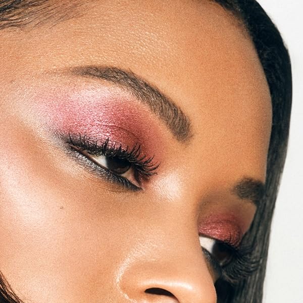 MAKE Beauty Multi-Chromatic Eye Shadow. Metal Reflecting Luminous Foil Finish Creamy, Buildable, Dimensional Long-wear, Crease-proof Powder Eyeshadow, Multichrome Shade - Rover, Magenta Pink