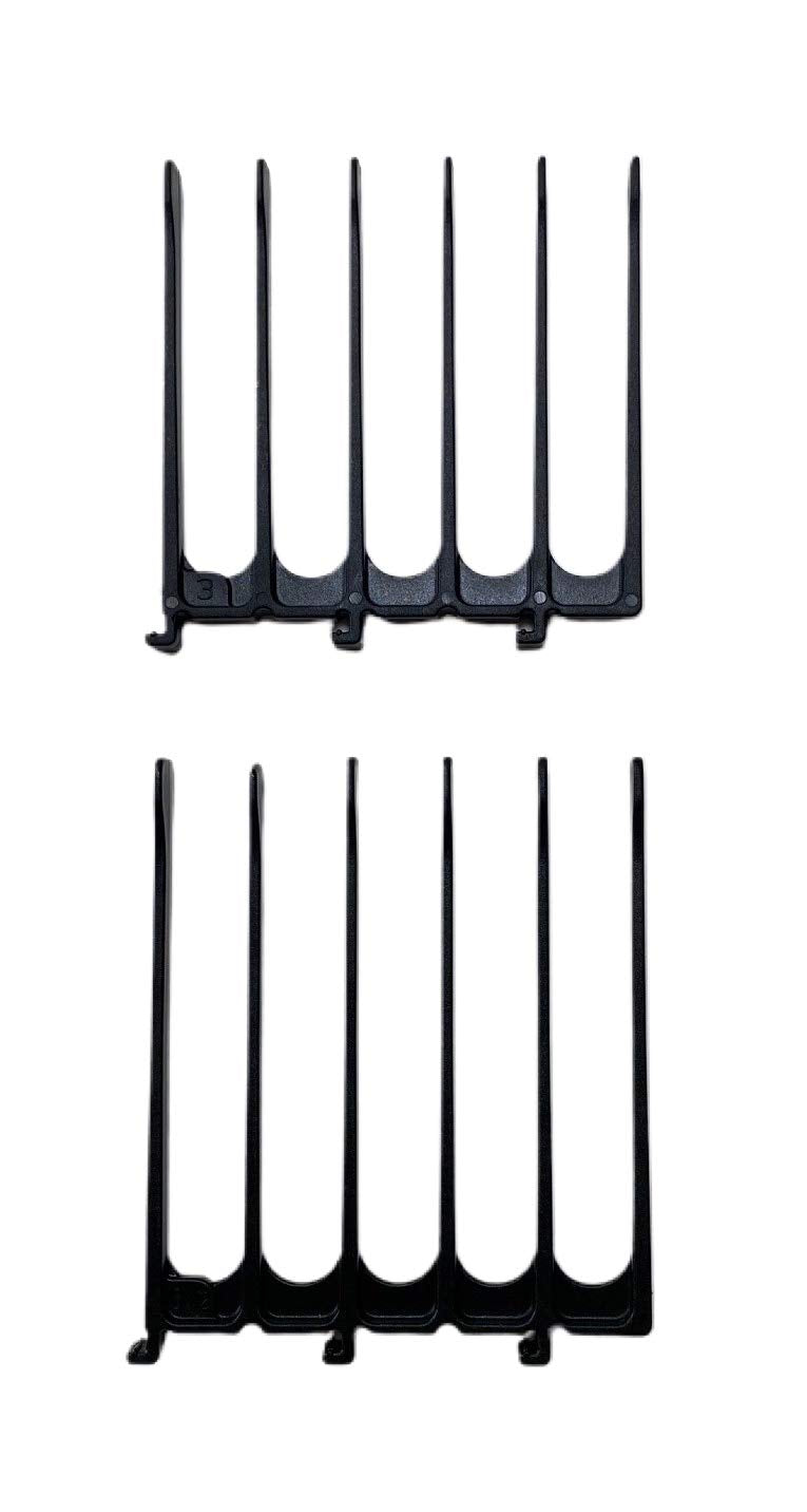 Scissor Clipper Over Comb - Barber Hair Cutting Tool with Jumbo Guide for DIY Home Haircuts (Black)