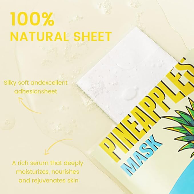 Face Sheet Mask Skincare,Hydrating Spa Face Mask For Sensitive Skin,Moisturize,Nourish for All Skin Types,Natural Skin Care Spa Face Mask for Women Men Girls,Pack of 6