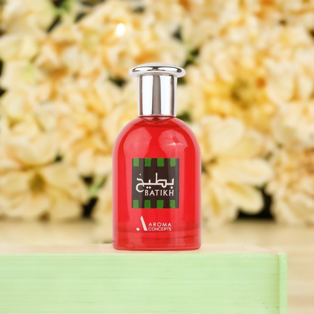 Paris Corner | Batikh Watermelon Perfume EDP 1.7 Fl Oz | Unisex Fragrance for Men & Women | Fresh Pear, Tangerine, Strawberry & Rose with Sweet Praline & Musk | Fruity Summer Scent