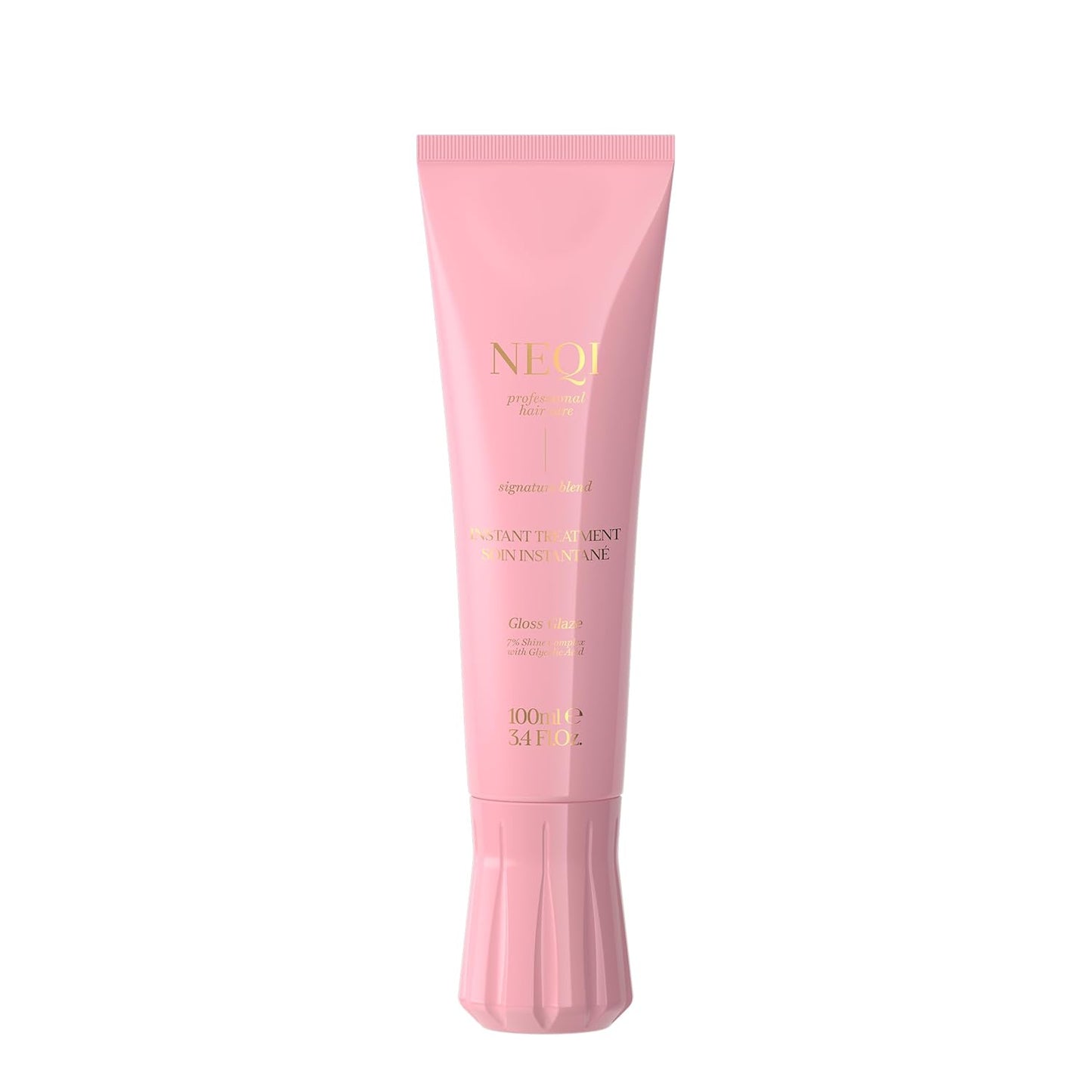 neqi - Treatment Treasure Gloss Glaze - 3-Minute Intensive Hair Treatment for Dry & Dull Hair - With Shine Complex & Glycolic Acid – Hair Care for Shiny, Silky-Smooth Hair - 100 ml