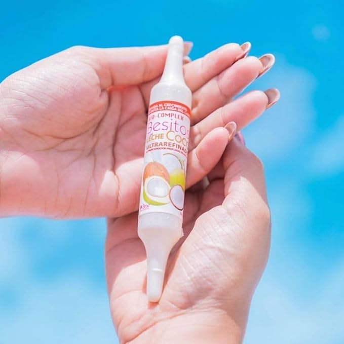 Coconut Oil Capsules 12 Pack – 0.61 oz Each, Deep Moisturizing Hair Treatment for Repair, Hydration, and Strengthening