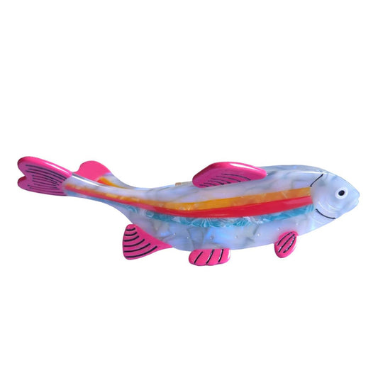 Fantasy Sea Rainbow Fish Hair Clip,Acetate Claw Clips,Big Hair Clips for Women