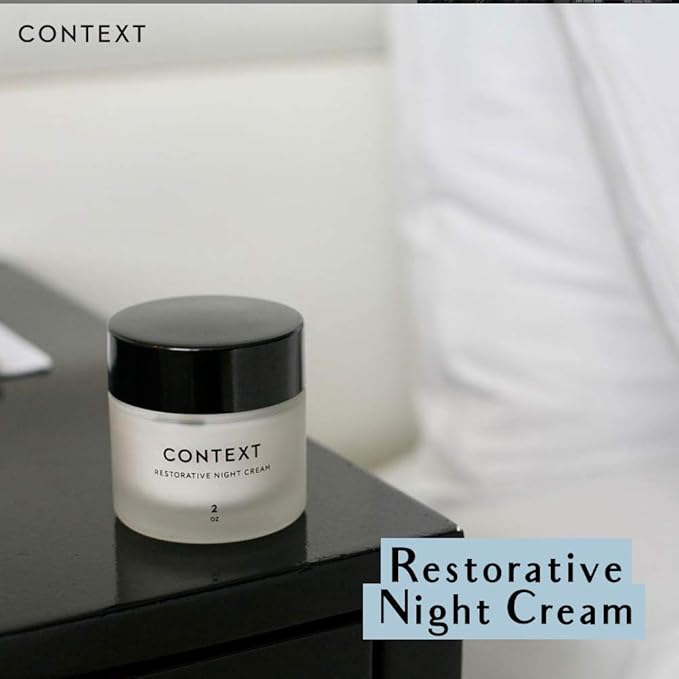 CONTEXT SKIN Anti-Aging Night Cream for Face & Neck with Collagen, Elastin. Intense Hydrating Face Moisturizer with Vitamin A, C, E For Wrinkle-Free, Firming Face, Evens Tone and Removes Fine Lines