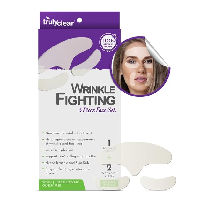 20X Reusable Expression Line Smoothing, Medical-Grade Silicone for Overnight Wrinkle Reduction & Anti-Aging Hydration, Beautify Brow Lift Forehead Anti-Wrinkle Patch