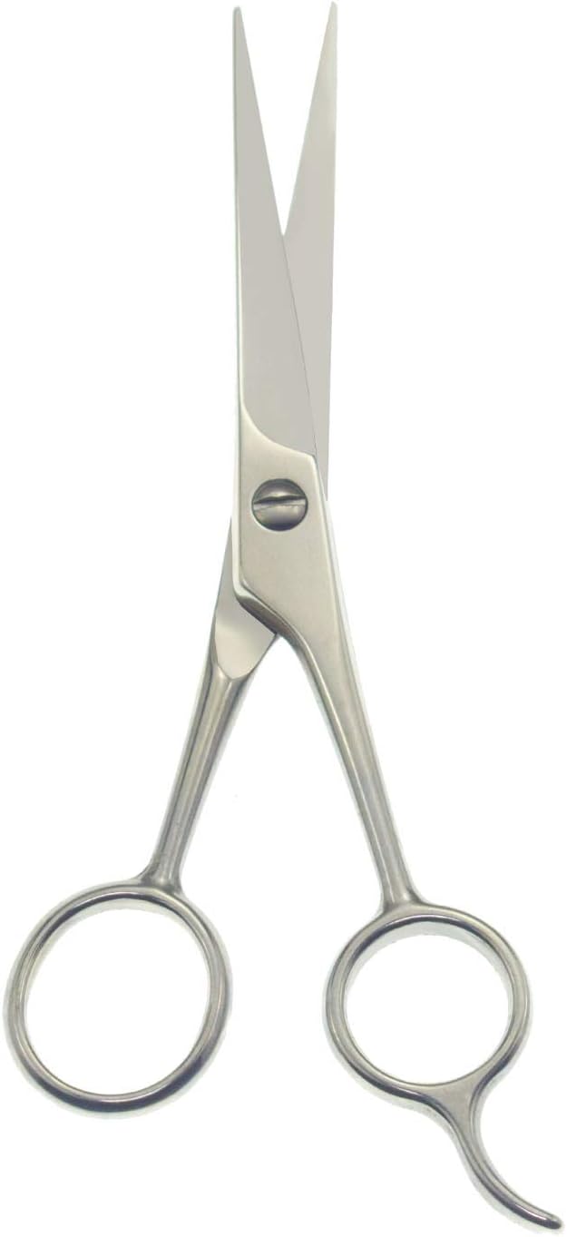 Professional Hair Cutting Scissors Sharp Blades Hair Shears/Barber Scissors/Mustache Scissors Stainless Steel Hair Scissors 7" 6.5" 6" Haircut/Hairdresser For Kids, Men and Women (6 Inch)