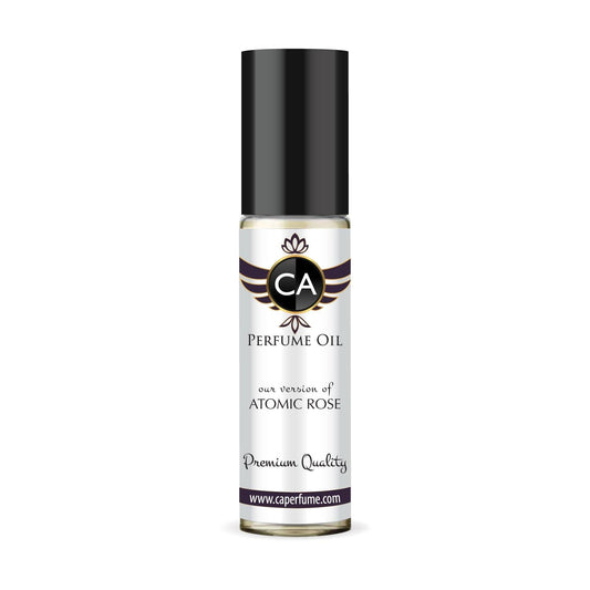 CA Perfume Impression of Atomic Rose Unisex Fragrance Oil Amber Floral Scent Long Lasting Perfumes for Women & Men Travel Size TSA Ready Mini Parfum Body Oil Roll-on 0.33 Fl Oz 10ml