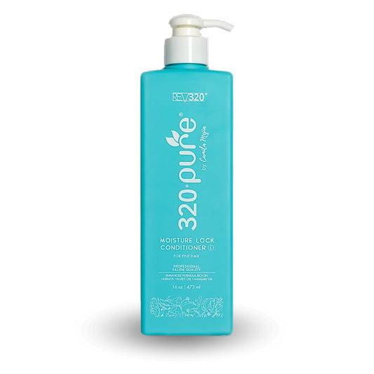 Rev320 320Pure Moisture Lock Conditioner for Fine Hair, Keratin and Argan Oil Hydrating Hair Conditioner, Restore Thin, Dry, & Color-Treated 16oz