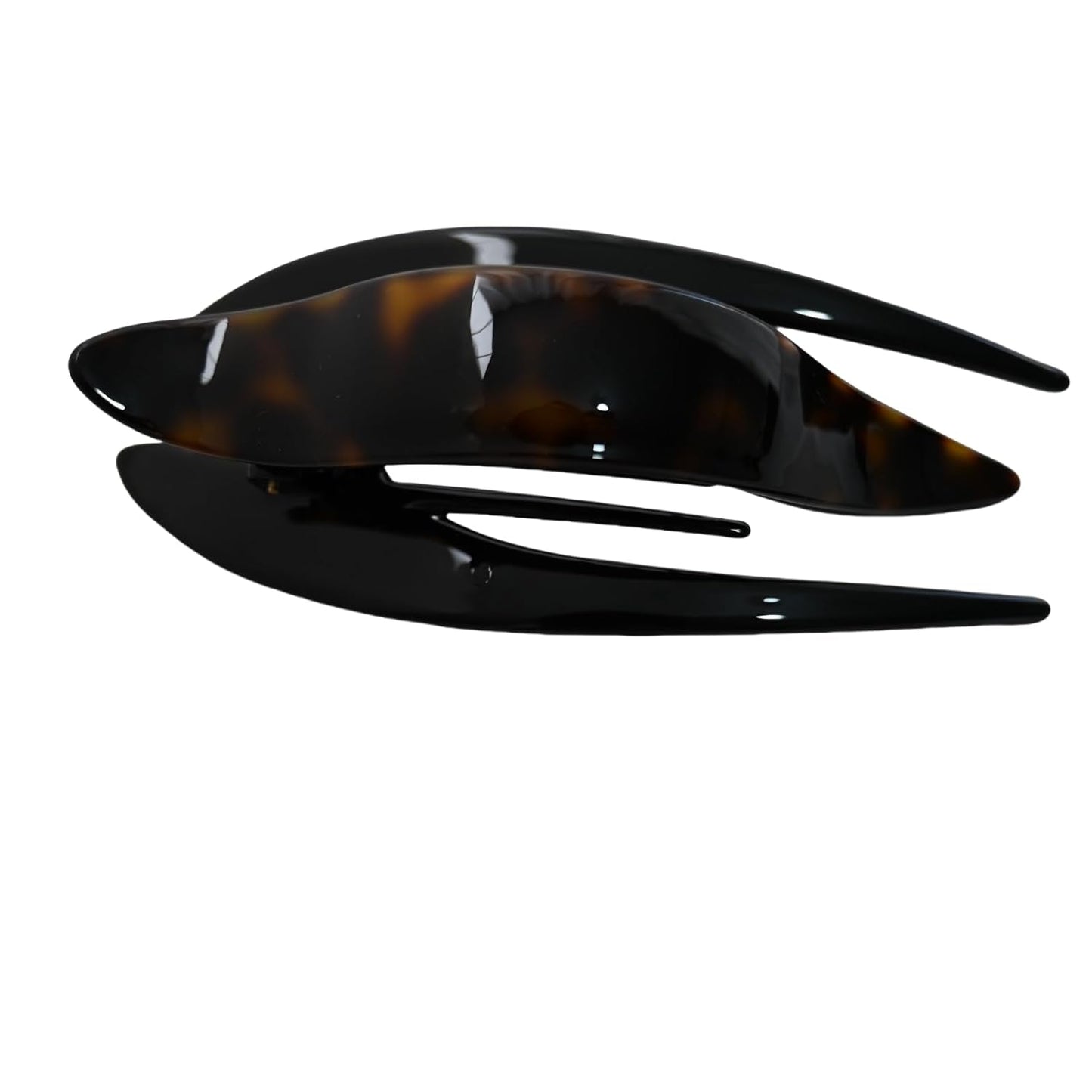 Handmade Celluloid French Design Tortoise Shell Barrettes Side-slide Opening Duck Luxury Fashion Accessories Hair Clip Claw for Women (tortoise)