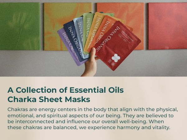 INNA ORGANIC Sheet Mask Set, Anti-Aging & Hydrating, EWG & COSMOS Certified (Pack of 5) | First Pick Discovery Set | Luxury Clean Beauty