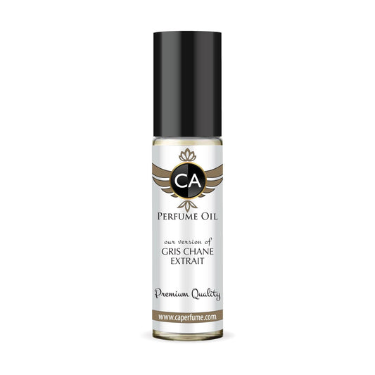 CA Perfume Impression of Gris Chane Extrait Unisex Fragrance Oil Woody Spicy Scent Long Lasting Perfumes for Women & Men Travel Size TSA Ready Mini Parfum Body Oil Roll-on 0.33 Fl Oz 10ml