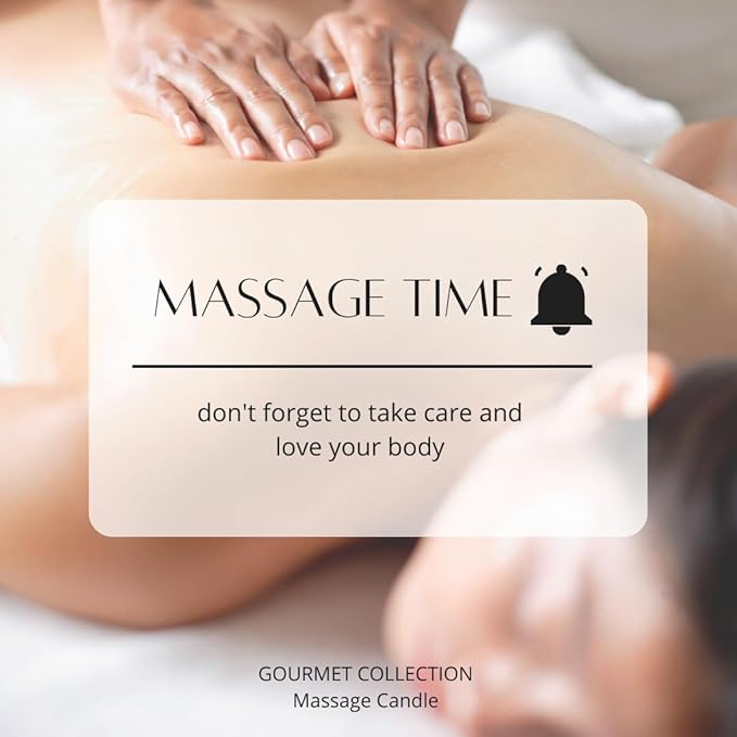 Gourmet Collection Piña Colada Massage Candle for Couples - Moisturizing & Hydrating Skin Care Body Massage Oils Candle - Natural, Vegan (6.76oz) 2344