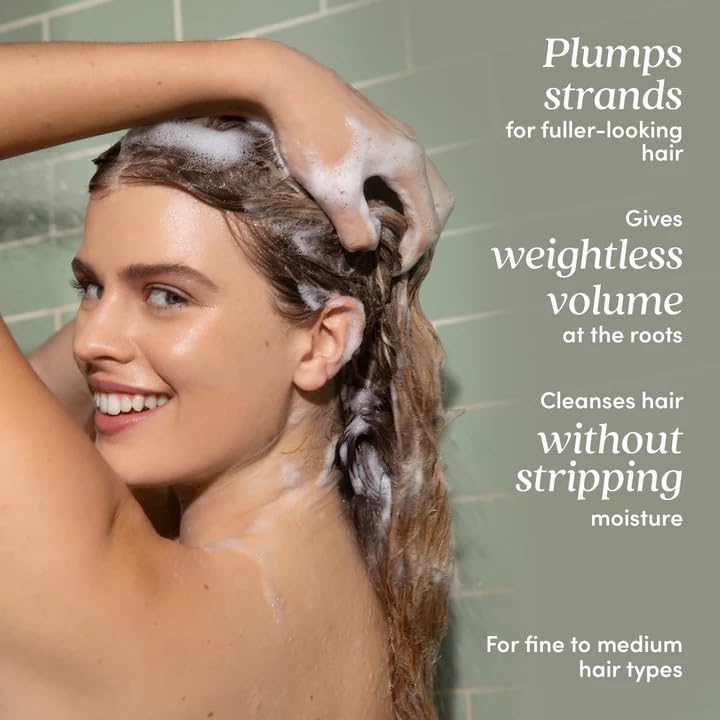 Fable & Mane Volumizing Shampoo & Conditioner Duo For Thinning, Fine or Medium Hair Types. Plumps Strands for Bounce, Body and fuller-looking Hair