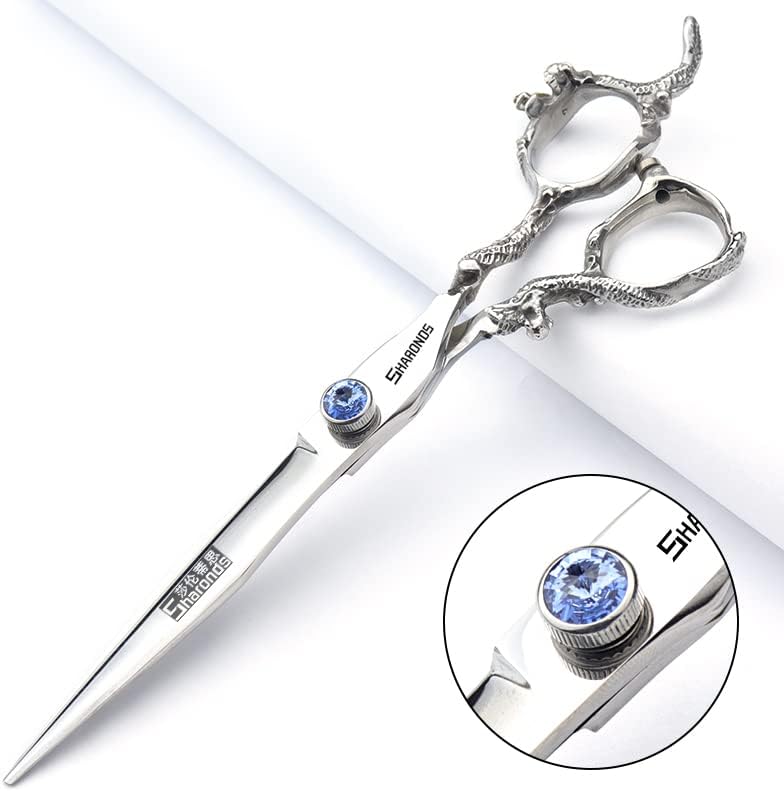 6/7/8/9 Inch Professional Slim Japanese Hairdressing Scissors Set for Men or Women (7 Inches, 2 Pieces-B)