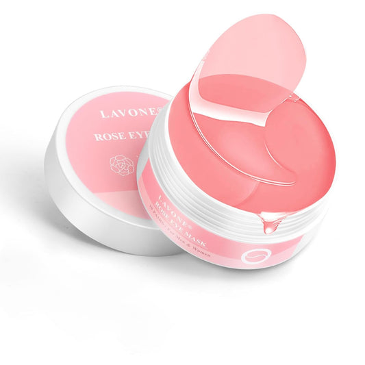 Eye Mask - 30 Pairs Rose Under Eye Patches Skin Care Products,Eye Masks Skincare for Dark Circles and Puffiness, Reduce Wrinkles, Eye Bags and Fine Lines, for Women and Man