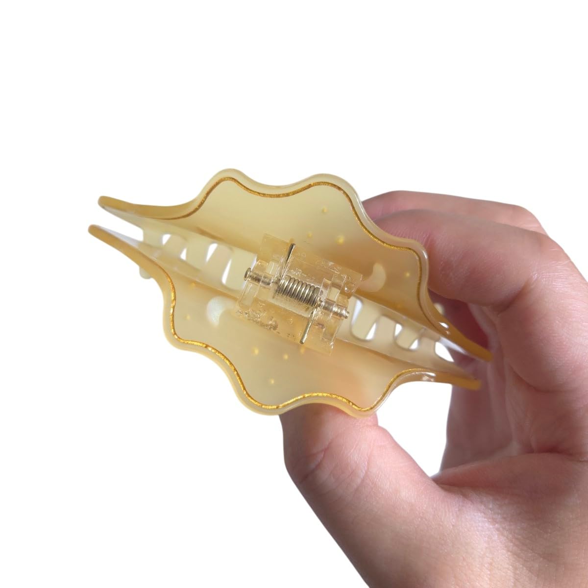 Fantasy Gemini Sign Hair Clips,Novelty Acetate Claw Clip,Zodiac Hair Clips for Women,Yellow