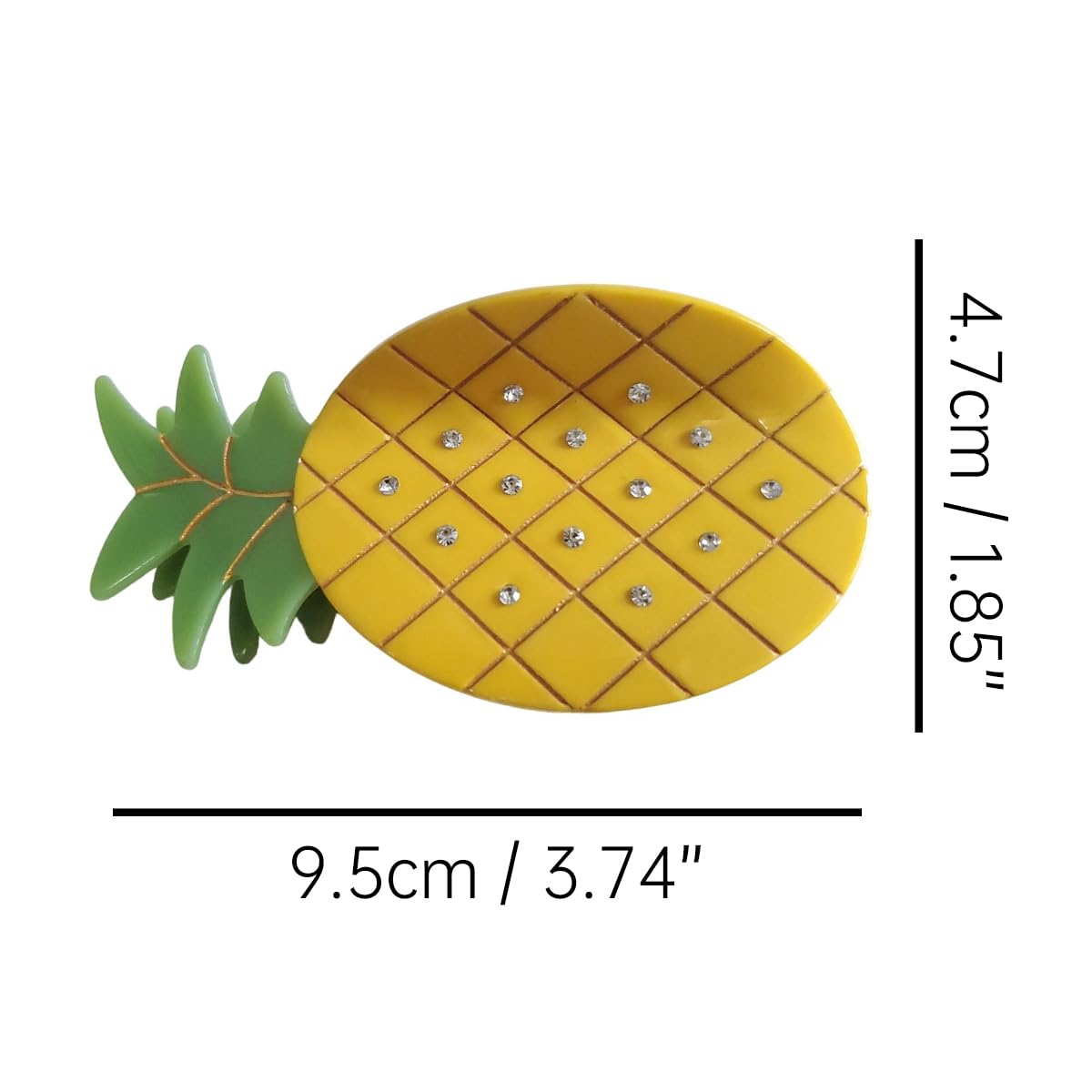 Big Gold Pineapple Hair Clip,Acetate Claw Clips,Hair Clips for Women