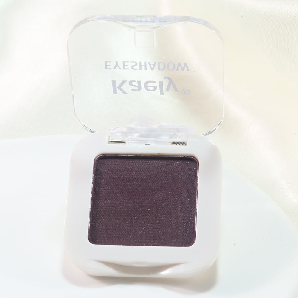 Kaely Smokey Plum Single Eyeshadow Makeup, Purple Neutral Powder Matte Eye Shadow for Older Women, Monochrome Eye Shadow Palette Pigmented Waterproof, sombras para ojos, Lightweight Blendable, 15