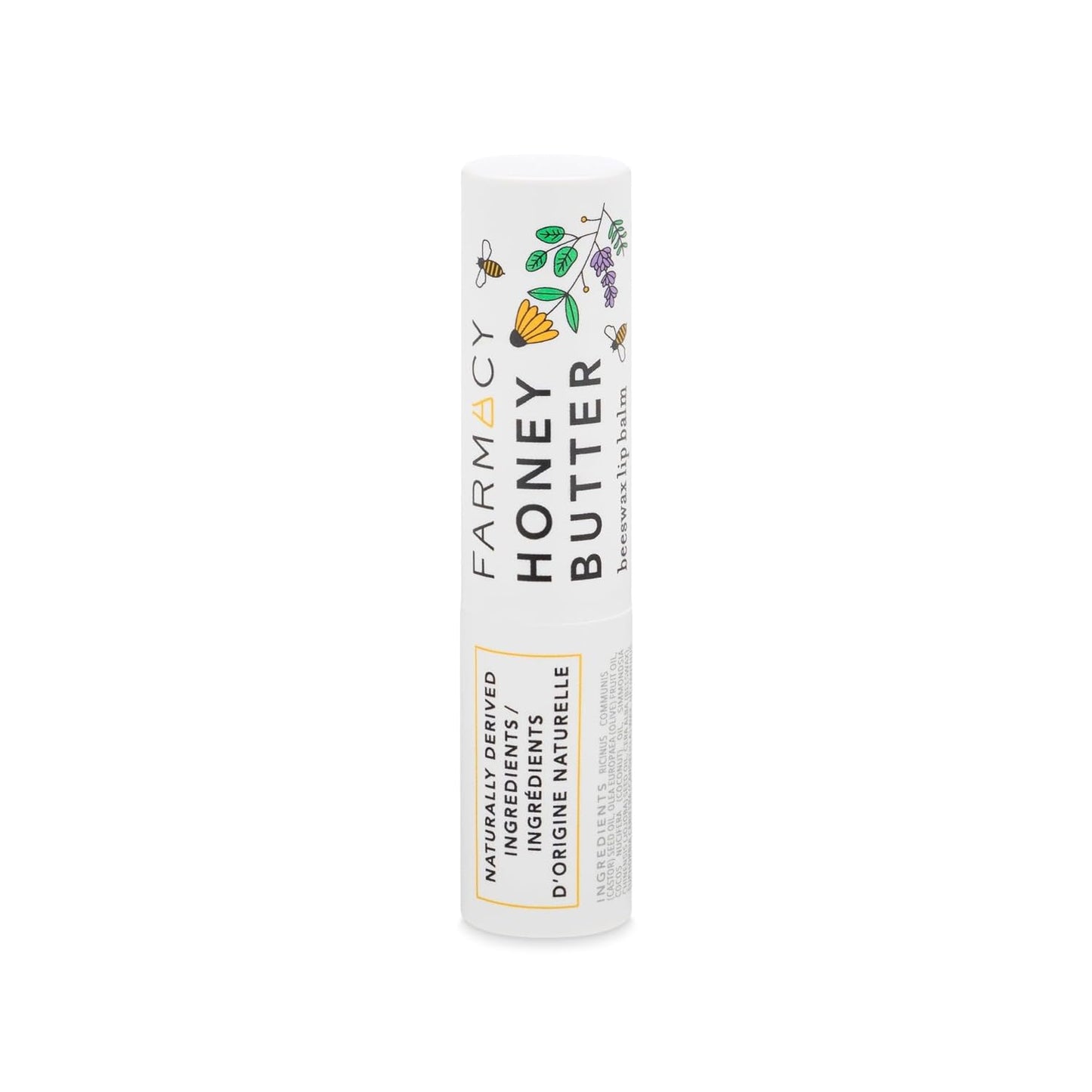 Farmacy Beeswax Lip Balm - Honey Butter Moisturizing Lip Care Enriched with Cupuaçu & Cocoa Butters, Proprietary Honey Blend and Vitamin E to Nourish, Soften & Heal (3.4g)