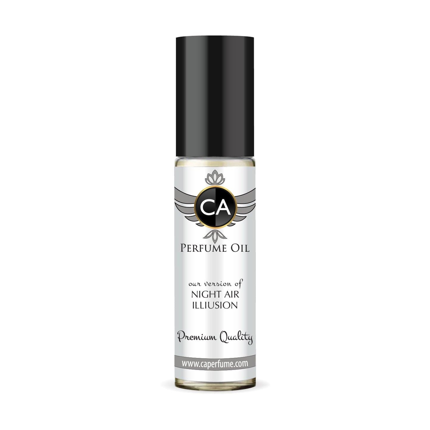 CA Perfume Originals Night Air Illusion Unisex Fragrance Oil Woody Aromatic Scent Long Lasting Perfumes for Women & Men Travel Size TSA Ready Mini Parfum Body Oil Roll-on 0.33 Fl Oz 10ml