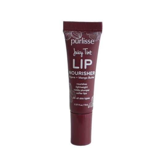 pürlisse Juicy Tint Moisturizing Tinted Lip Balm for Women - Hydrating Lip Treatment for Dry Cracked Lips - Enriched with Shea Butter & Jojoba Oil for Plumper Soft Lips - Plum Shine (.38 oz)