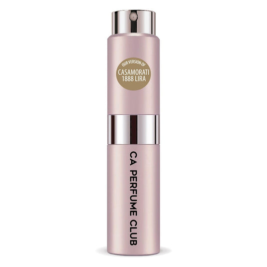 CA Perfume Impression of 1888 Lira for Women Amber Floral Scent Long Lasting Perfumes for Women Eau De Parfum Travel Size Refillable Atomizer Spray 0.27 Fl Oz 8ml