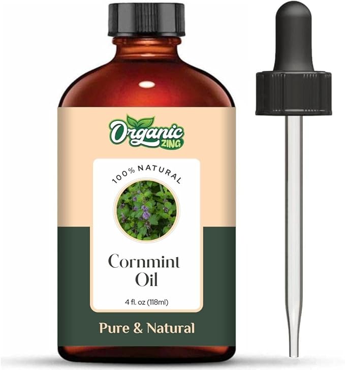 Cornmint (Mentha arvensis) Oil | Pure & Natural Essential Oil for Massage, Aroma & Diffusers - 118ml/3.99fl oz