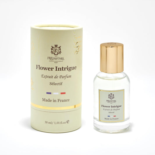 PREparfume From France Flower Intrigue for Women 30ml – Fresh Aquatic Floral Scent From France – Luxury Fragrance with Lotus, Mint – Long Lasting Perfume With Amberwood and Oud Notes