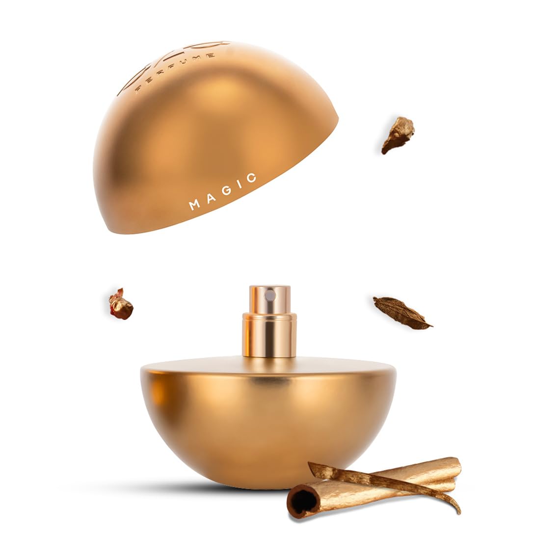 EZE Elevate Magic Perfume For Men - 75ml | Premium Long Lasting Fragrance with Cinnamon, Lavender & Deep Blend of Spices, Amber, Leather, Oud & Woods | Bold Masculine Scent | Luxury Gift for Him