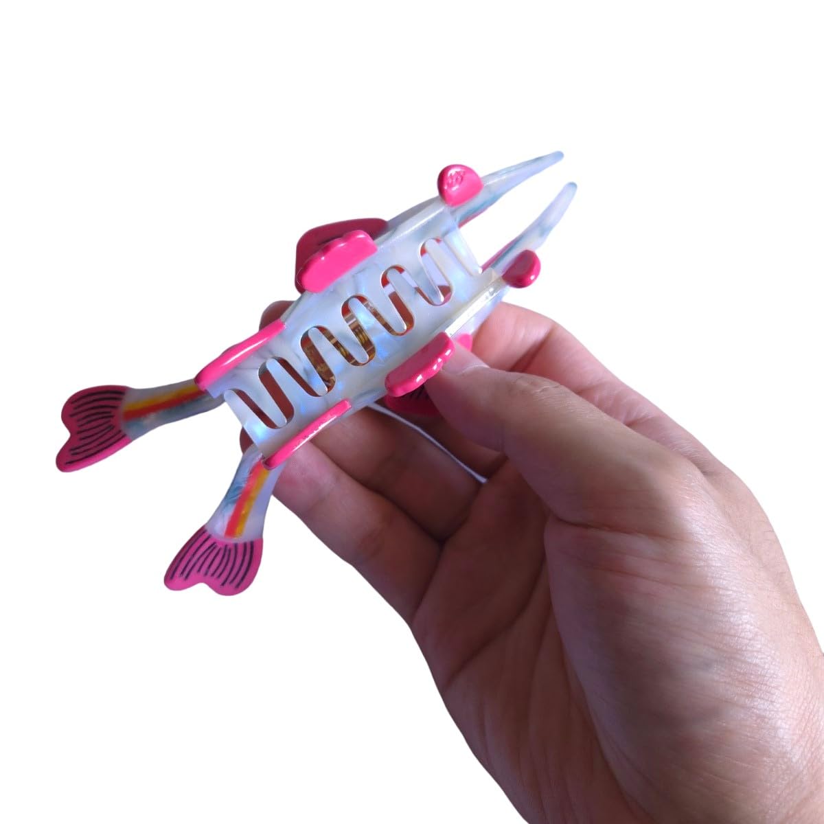 Fantasy Sea Rainbow Fish Hair Clip,Acetate Claw Clips,Big Hair Clips for Women