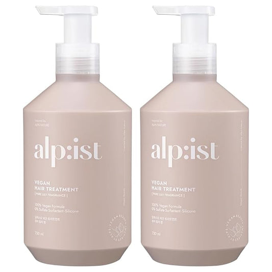 Kerasys alp:ist Vegan Formula Sulfate Silicone Paraben Free Nature alpist Scalp Care Pure Lily Fragrance 24.68 fl oz / 730 ml (Treatment, 2-Pack)