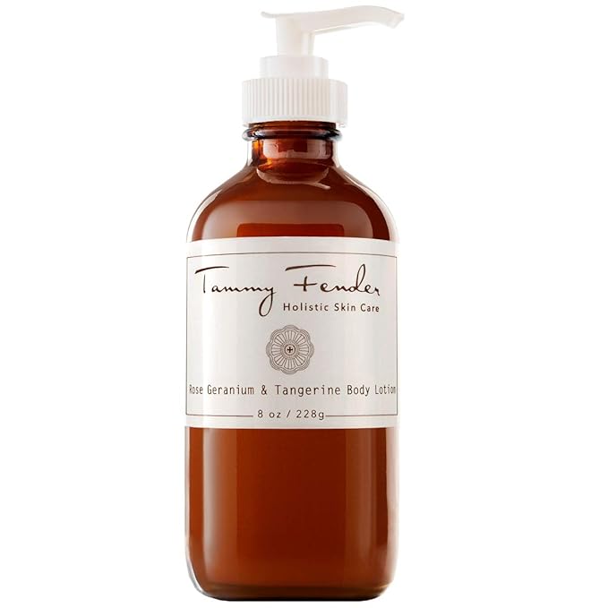 TAMMY FENDER - Rose Geranium & Tangerine Body Lotion | Natural, Organic, Cruelty Free, Non-Toxic Skincare | Luxe, Nourishing, Hydrating | All Skin Types (8 oz | 228 g)