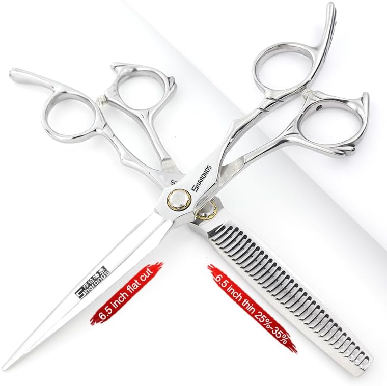 6.5-inch Sharonds hair clippers, professional Japanese 440C scissors, efficient scissors, scissors, comb adjuster