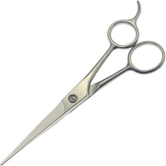 Professional Hair Cutting Scissors Sharp Blades Hair Shears/Barber Scissors/Mustache Scissors Stainless Steel Hair Scissors 7" 6.5" 6" Haircut/Hairdresser For Kids, Men and Women (6 Inch)